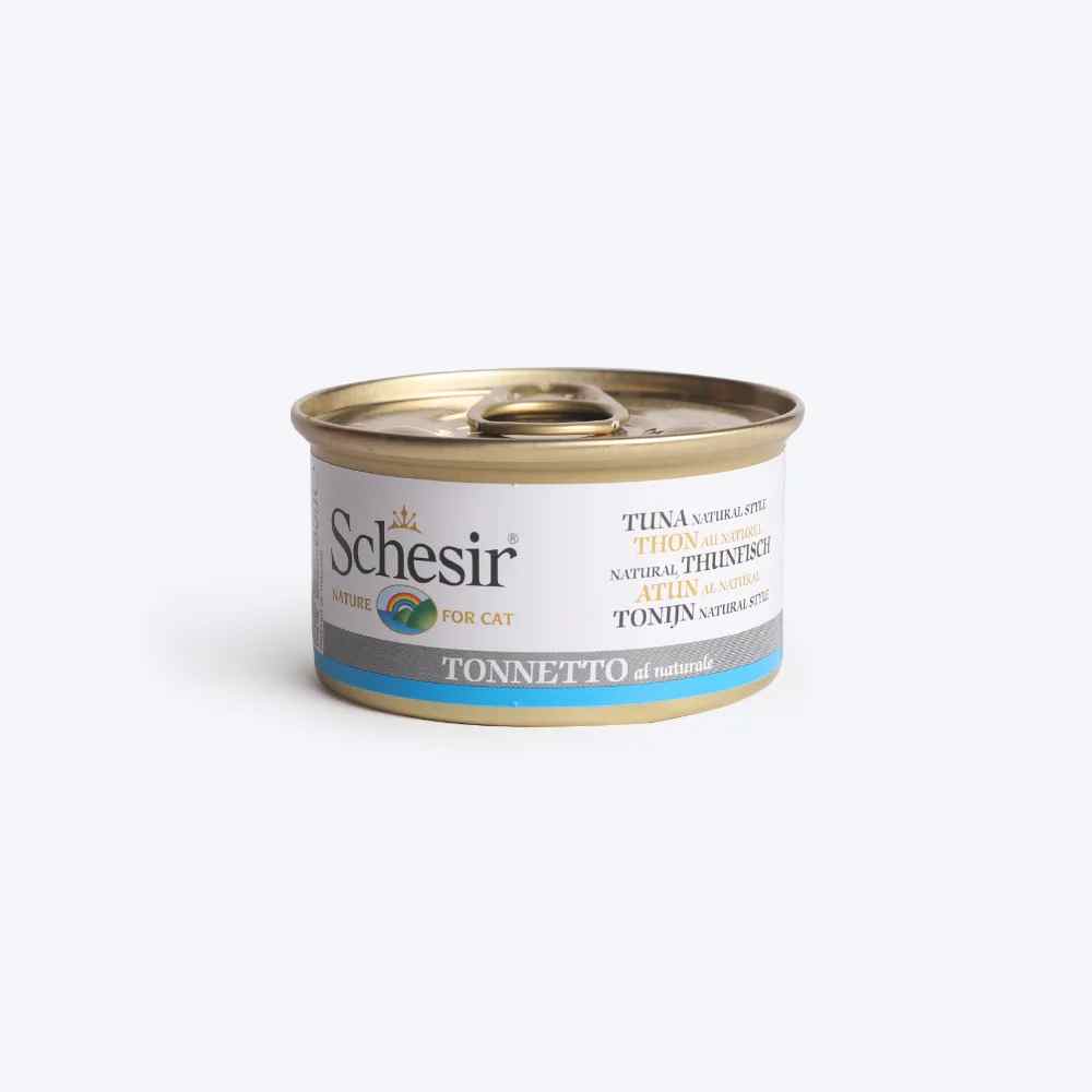 Schesir Tuna Natural Style Canned Cat Wet Food, 85 g