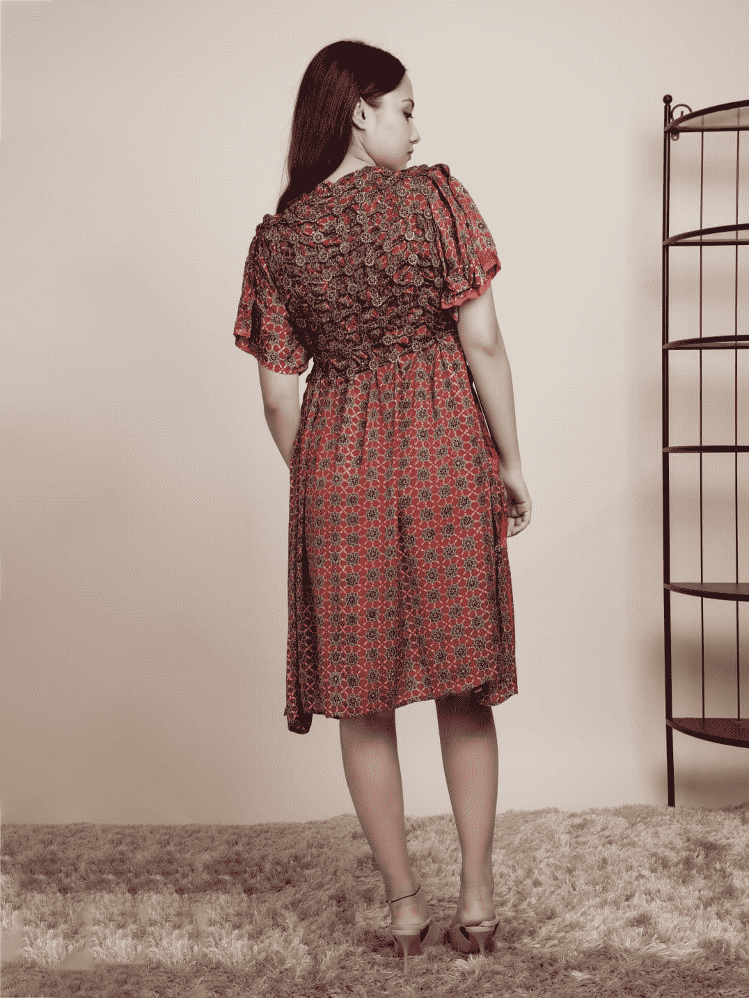 Kuyaro Button Masala Dress