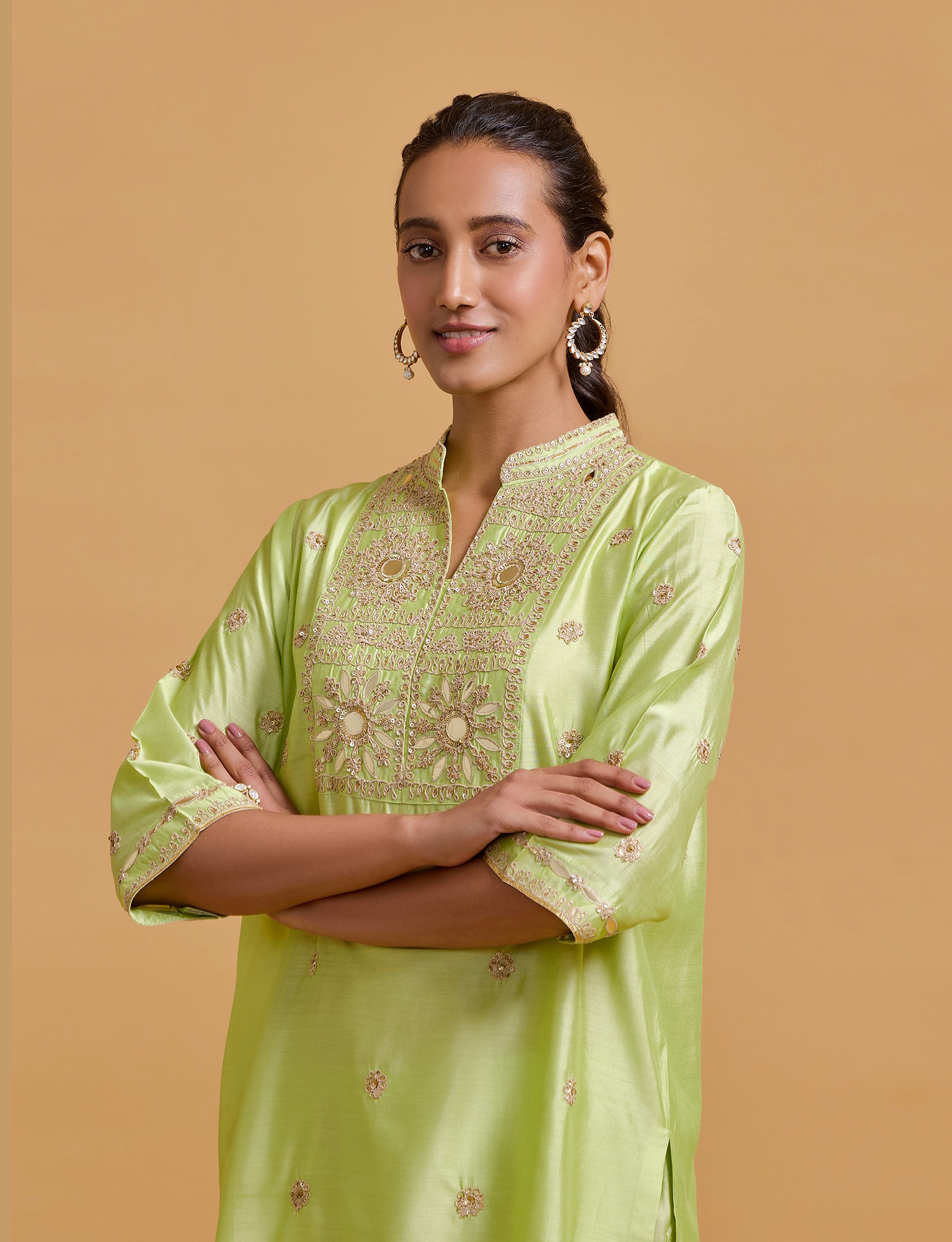 Zeenat Pista Tunic Set