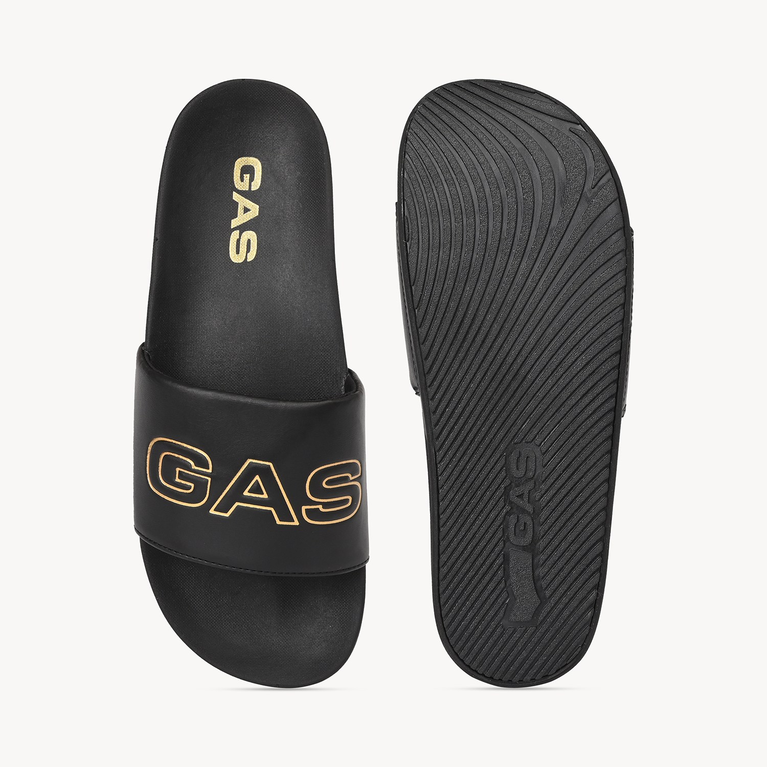 GAS | Men's SlideShift Black Slides|4
