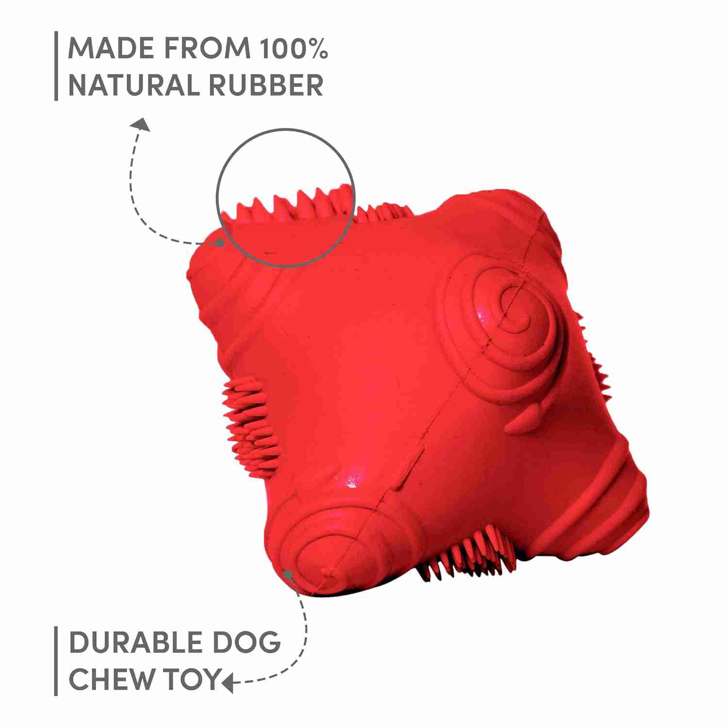 Barkbutler Just A Snitch Red (5x4.5x4.3 cm) Toy for Dogs