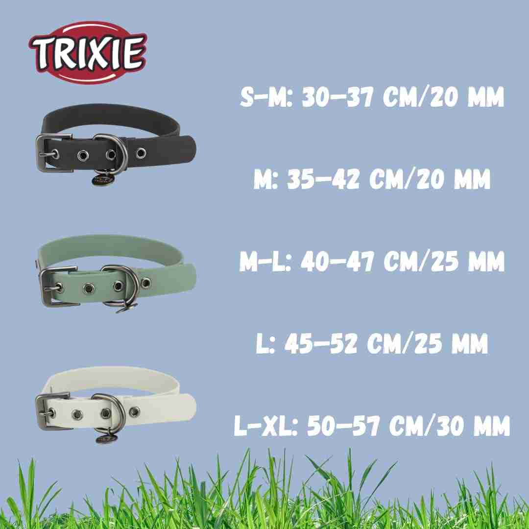 Trixie City Style PVC Collar PVC for Dogs, Sage