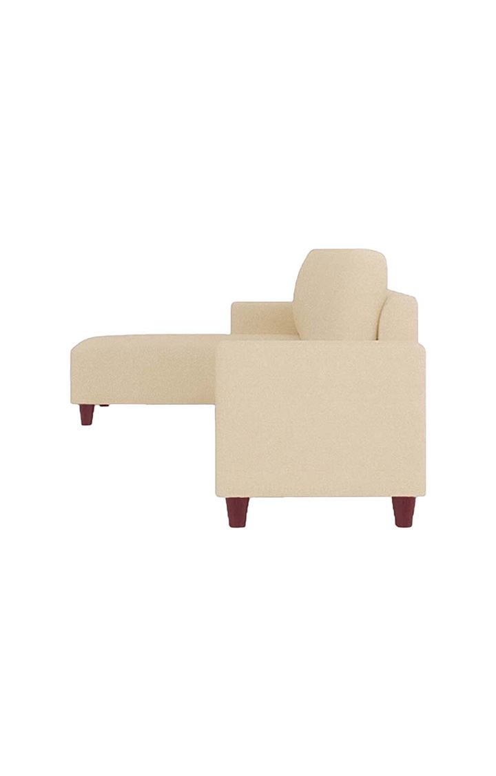 neudot Roman RHS Sectional Sofa for Living Room |6 Person Sofa|Premium Fabric with Cushioned Armrest | Solid Wood Frame|6 Seater in Neo Beige Color
