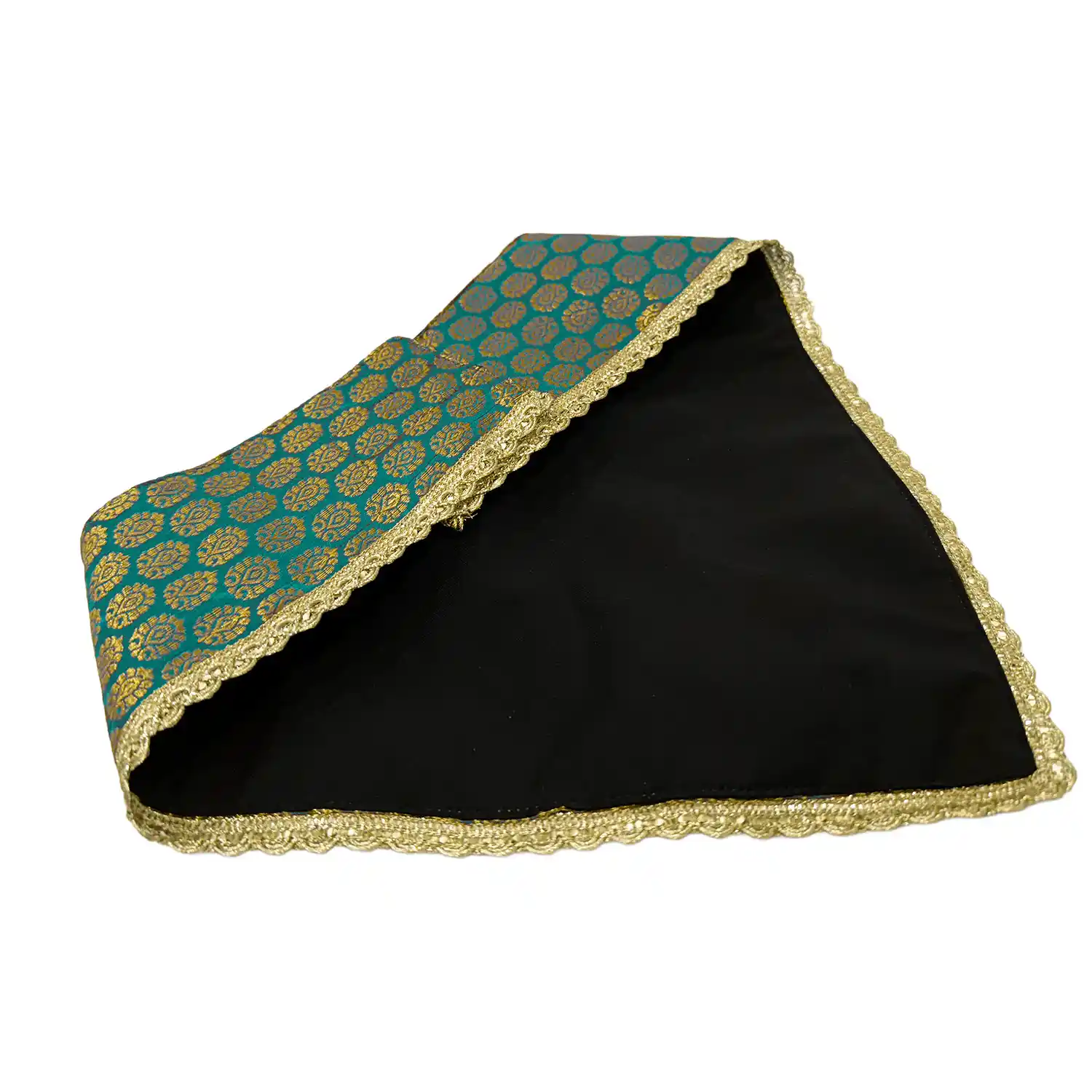 PawsIndia Traditional Royal Brocade Tuxedo For Pets - Aqua Green| Ethnic Festive Wear