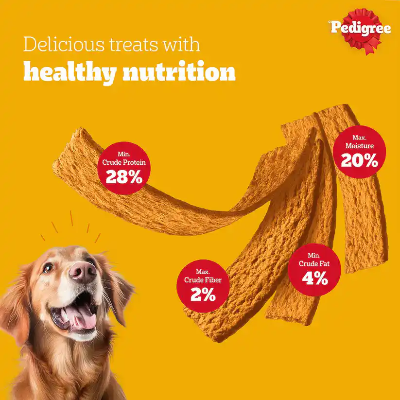 Pedigree Tasty Jerky Chicken Flavour Adult Dog Treat - 70g