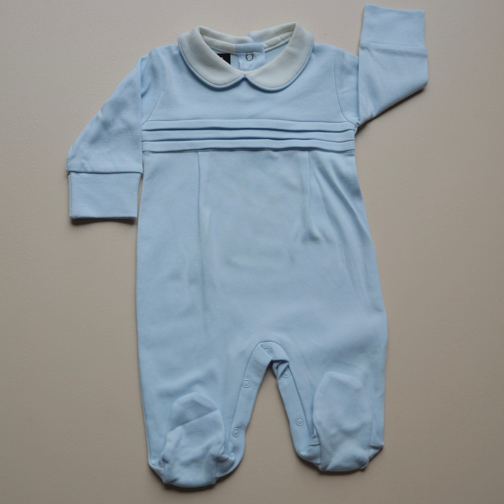 Skyline Pinstripe Baby Romper