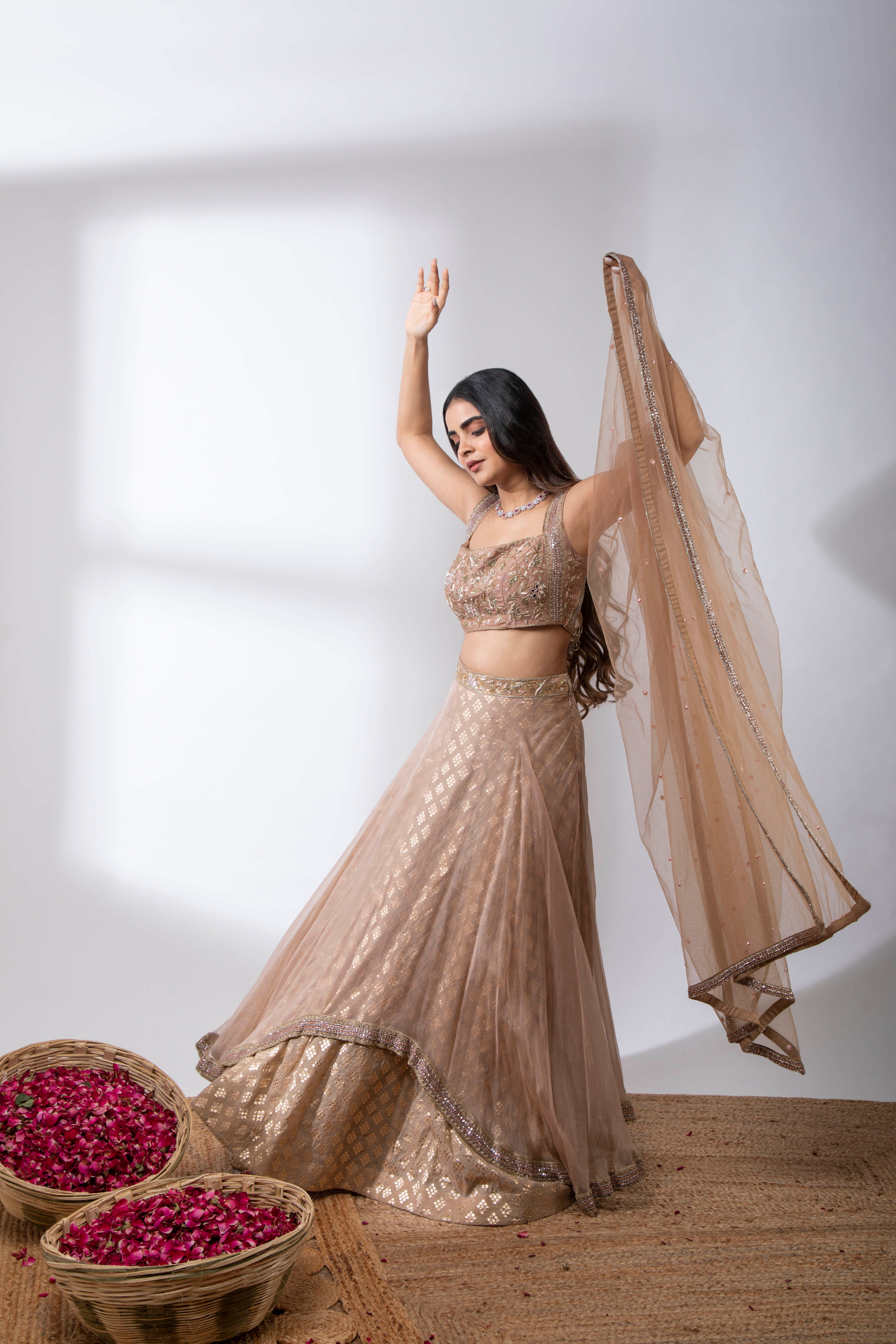 Indian Designer Black Color Silk Wedding Party Wear Lehenga Choli Dupa –  Neel Creations By Saanvi