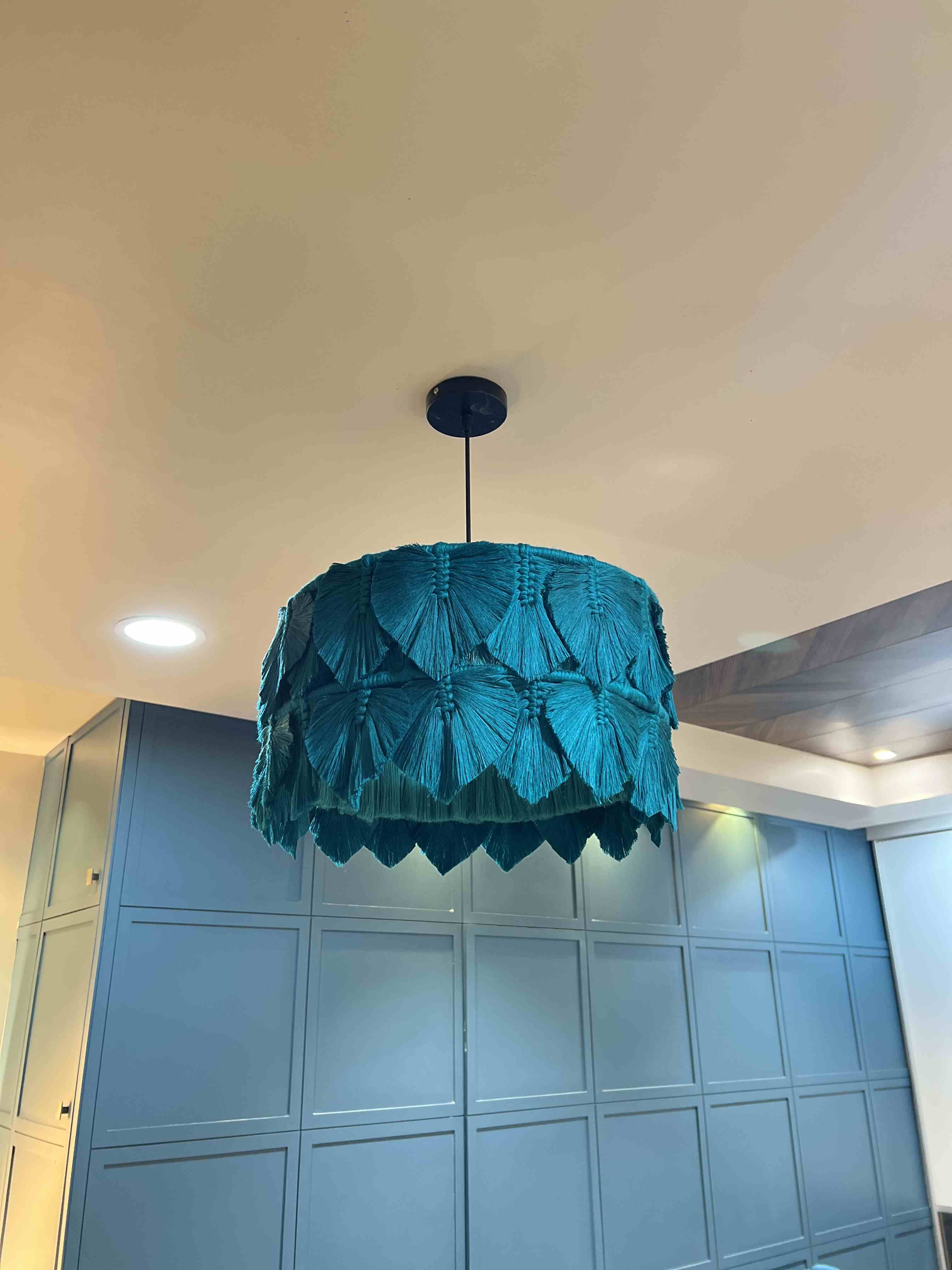 Macrame Leaf Chandelier