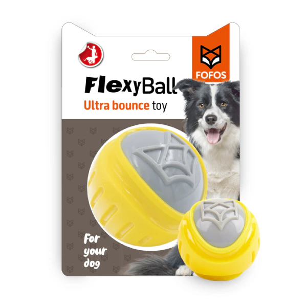 Barkbutler x Fofos Flexy Ultra Bounce Ball Dog Toy