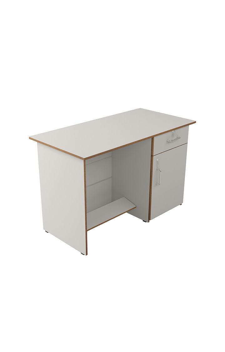 neudot Fusion Engineered Wood Study & Computer Table and Office Desk - Forsty White | Multi-Purpose Study Table | Computer Table for Students | Office Table | 1 Year Warranty