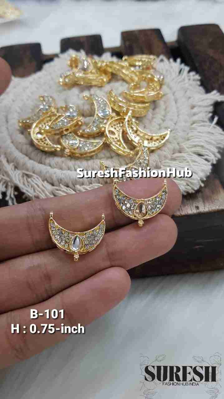 Silver Pearl Drop Shank Button – B-101