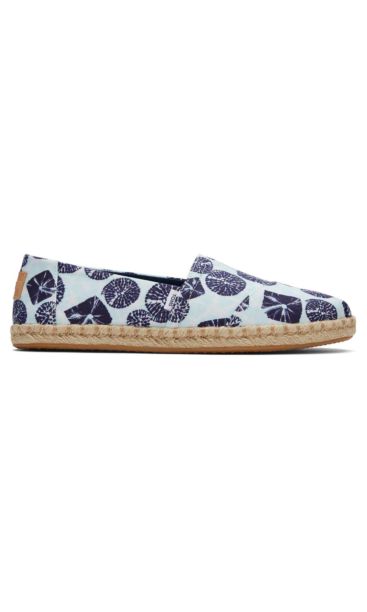 Women's Blue Batik Print Espadrilles Slip On