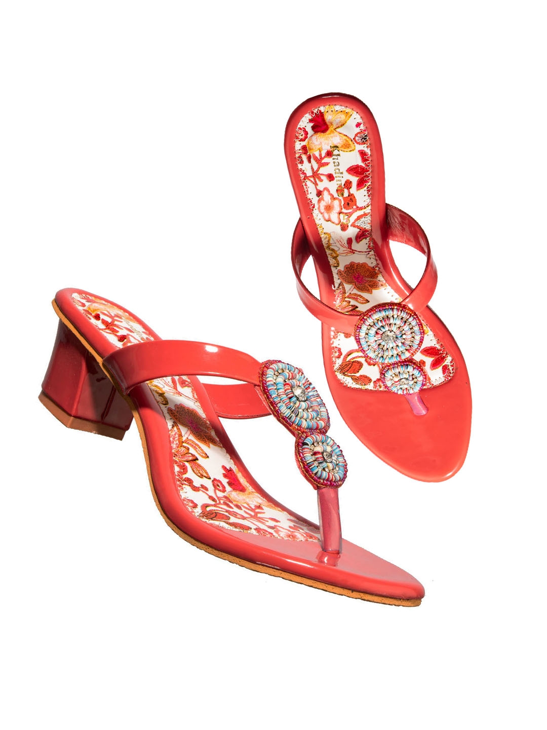 Buy online Khadims Red Slip On Sandals from heels for Women by Khadims for  ₹669 at 26% off | 2024 Limeroad.com
