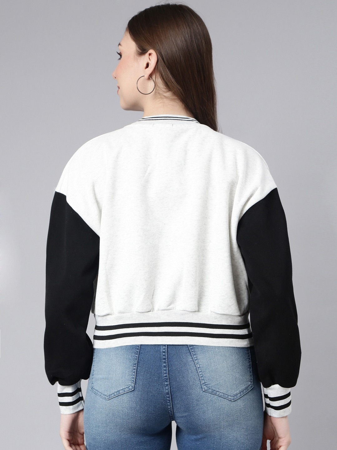 【関税＆送料込み】Off-White Denim Varsity Jacket Off-White Denim Jacket | Blue | FARFETCH