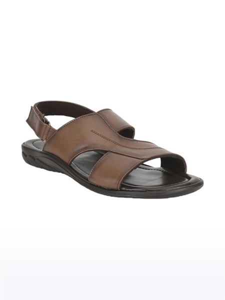 Men's Coolers PU Brown Sandals
