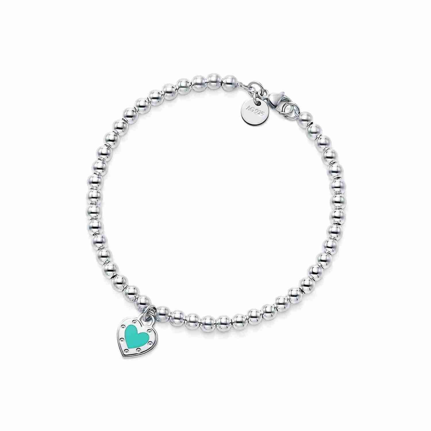 Return to Tiffany��:Love Heart Tag Bead Bracelet