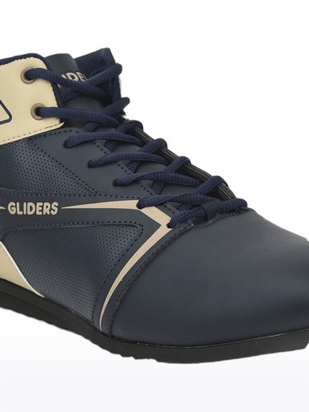 Men's Gliders PU Blue Sneakers