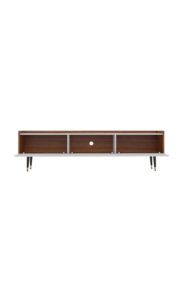 neudot Engineered Wood Gem Tv Unit | TV Stand for Living Room | Home Entertainment Unit | TV Console for Bedroom, for Tv Upto 75inch - Leon Teak