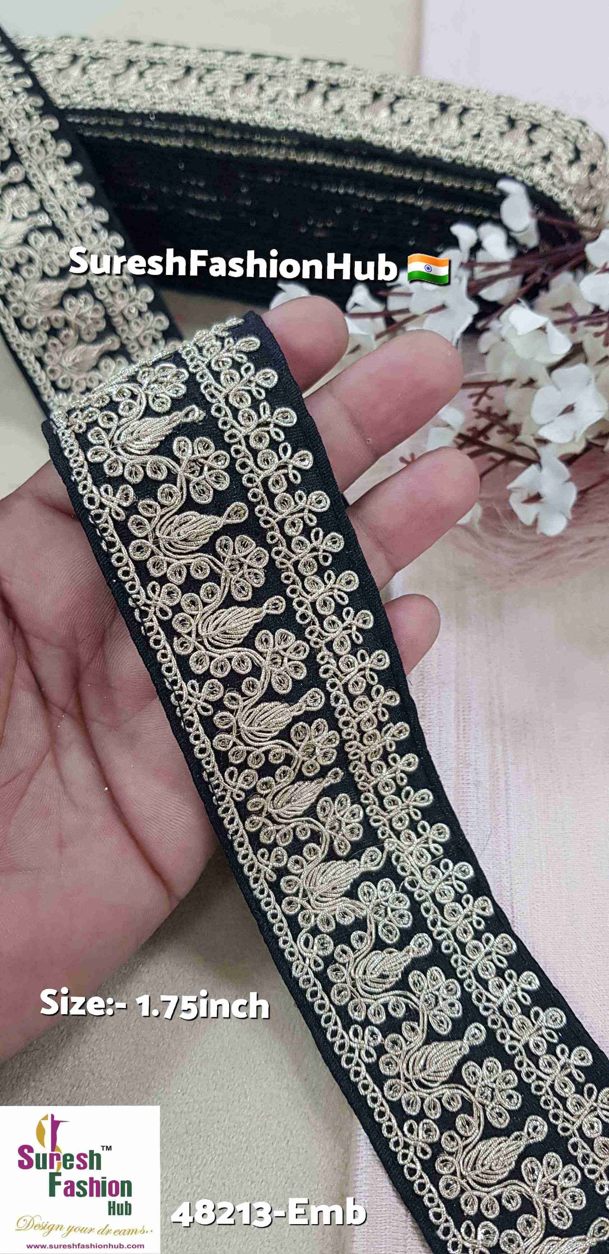 Black Pearl & Sequence Fabric Lace