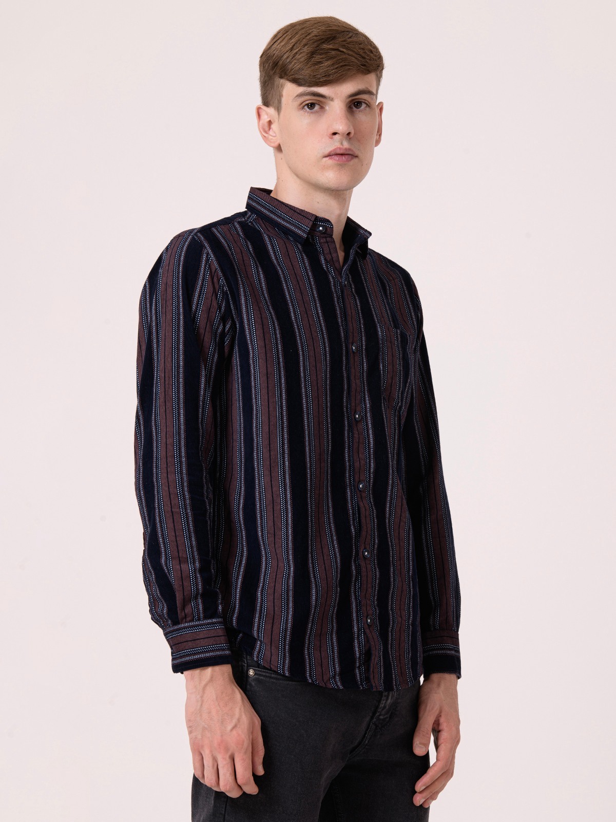 Albion Mens Orange Casual Shirt