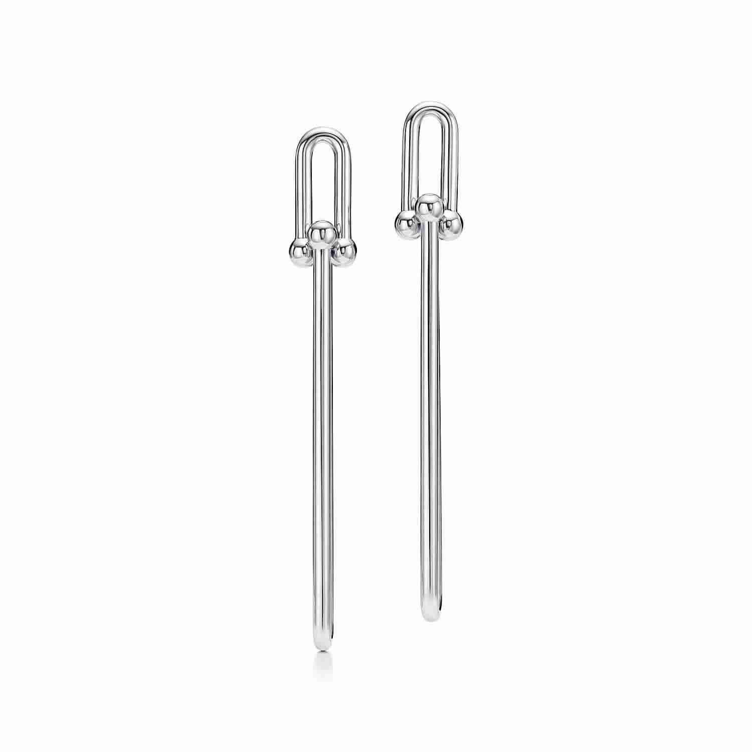 Sterling Silver HardWear Double Long Link Earring