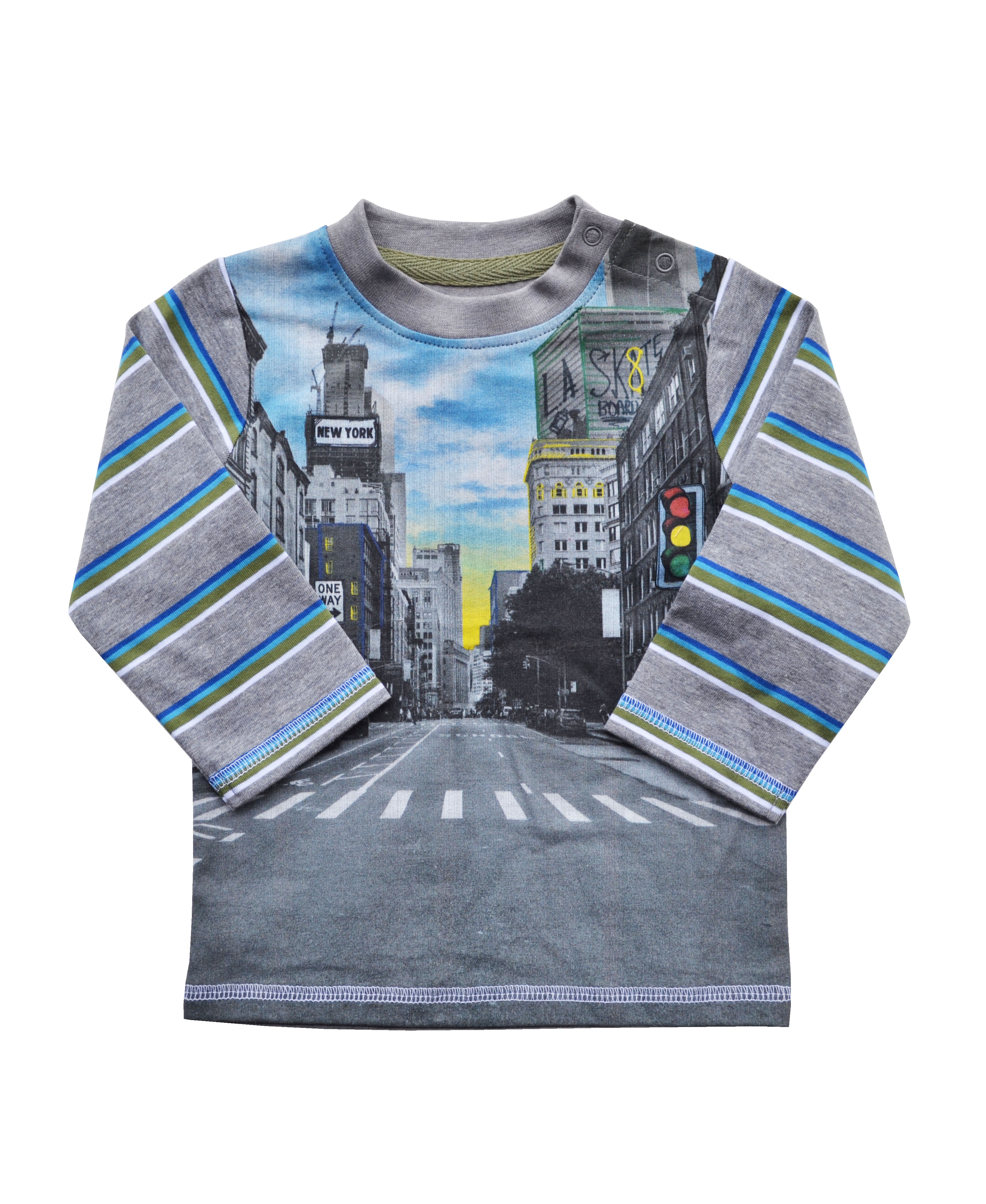 Babeez | New York Print Long Sleeves T-Shirt (100% Cotton Single Jersey) undefined