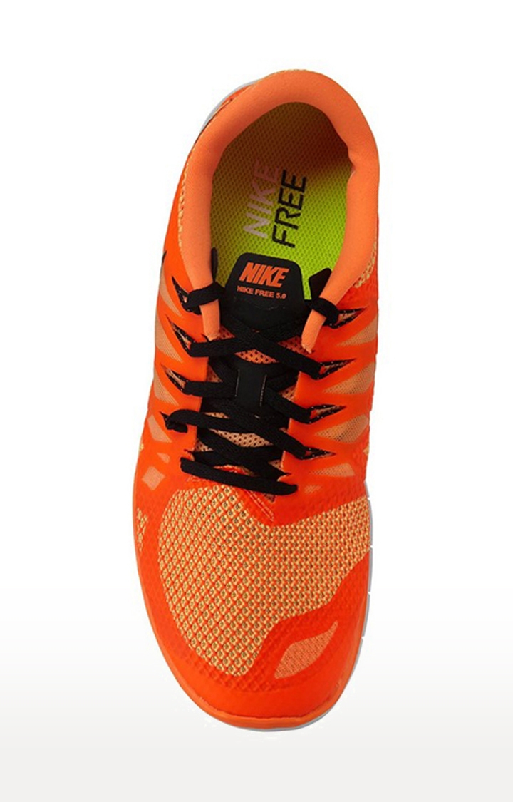Nike | Men's Orange Synthetic Outdoor Sports Shoes 4