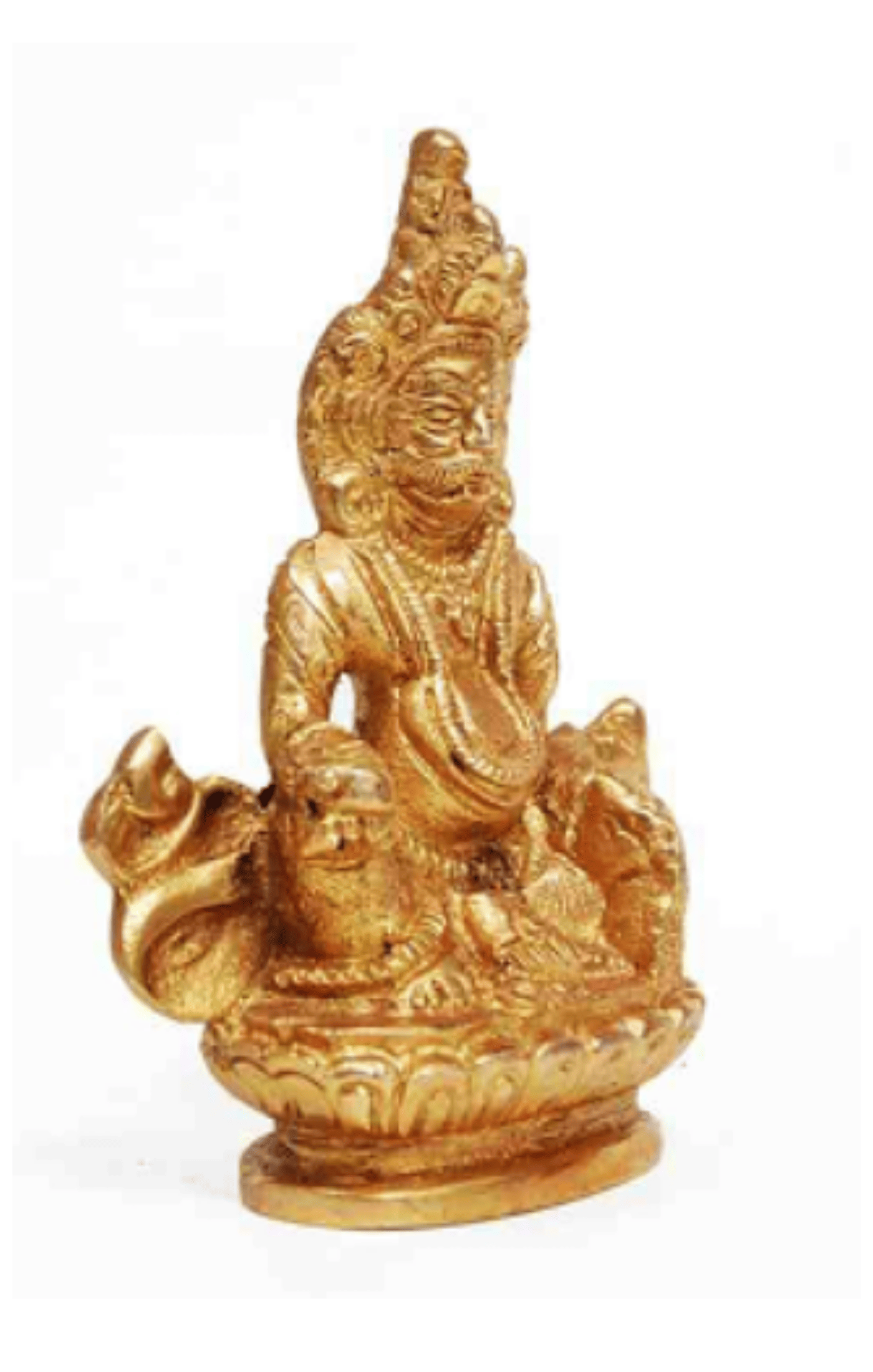 Shiv Ratan Kendra Shree Kuber Murti to Worship For Wealth Gain & Prosperity I Size - 9.5 CM X 7.5CM - Ashtdhatu Kuber Murti
