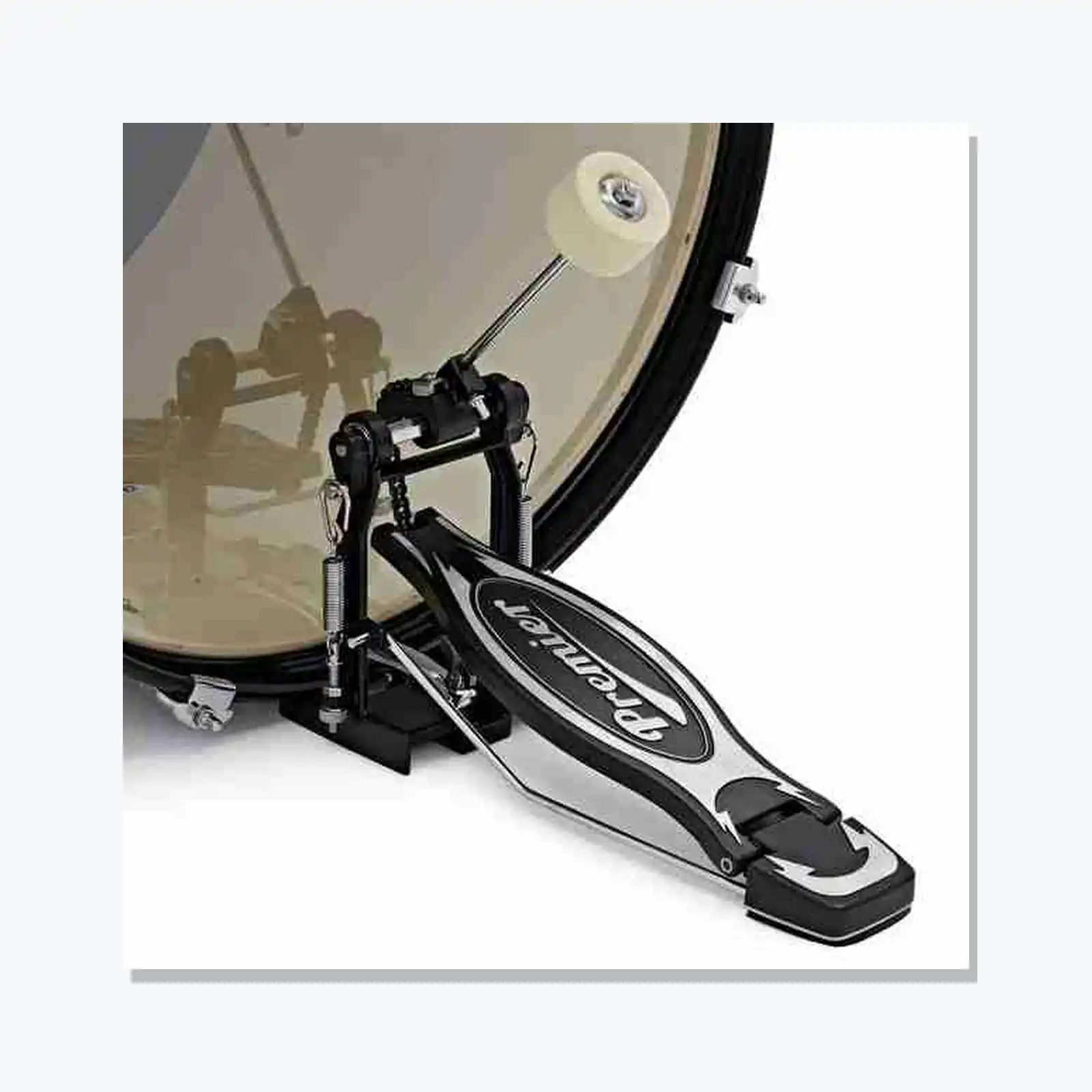 Premier Revolution Series 5-Piece Complete Acoustic Drum Kit, 22" Bass Drum, Red Sparkle 4