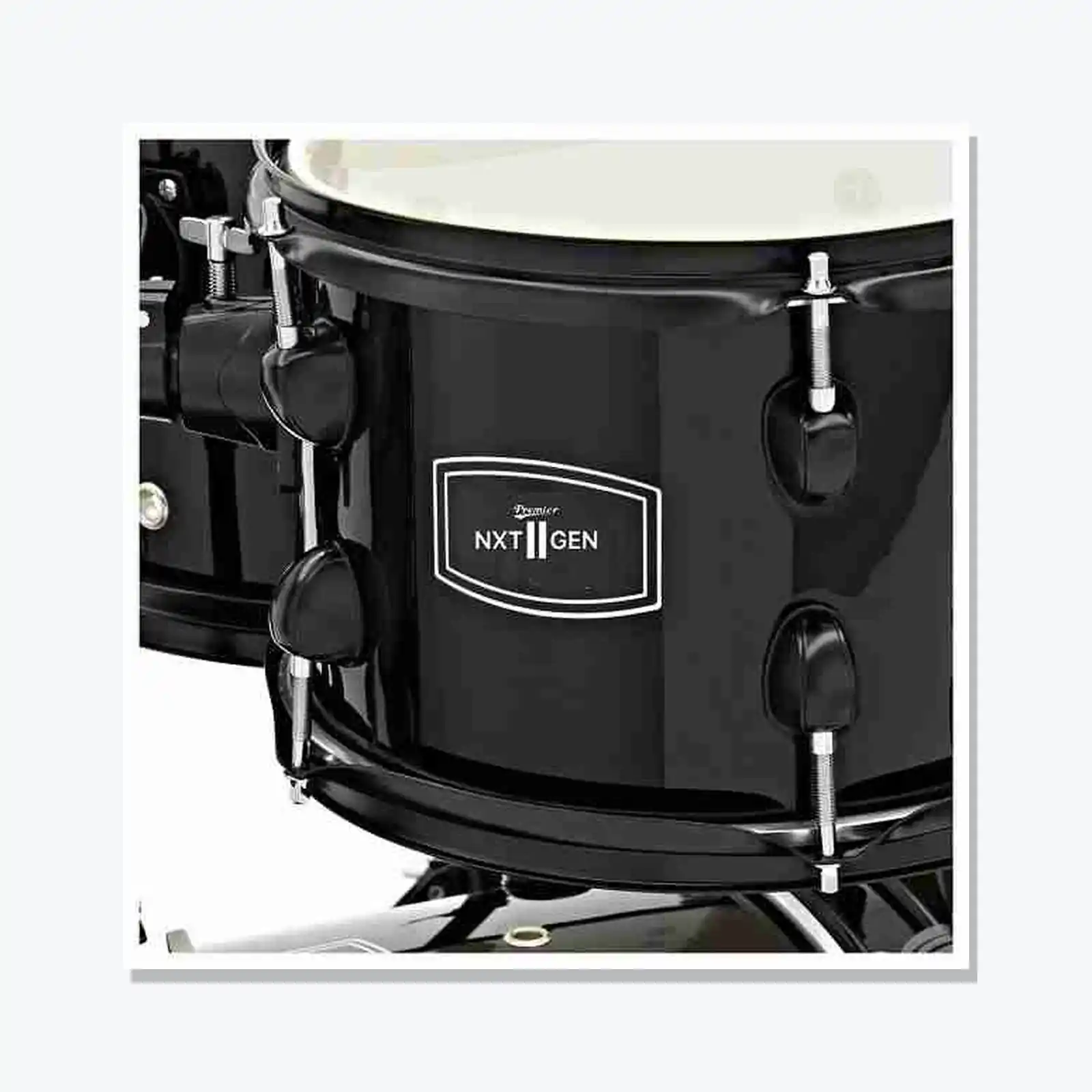 Premier NXT GEN 5-Piece Complete Acoustic Drum Kit, 22" Bass Drum, Black 2