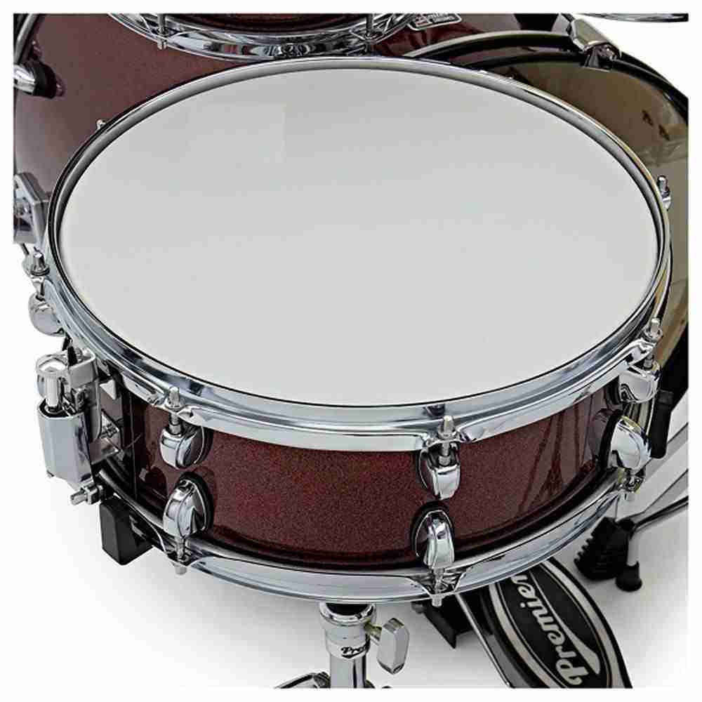 Premier NXT GEN Series 5-Piece Complete Acoustic Drum Kit, 22" Bass Drum, Red Sparkle 9