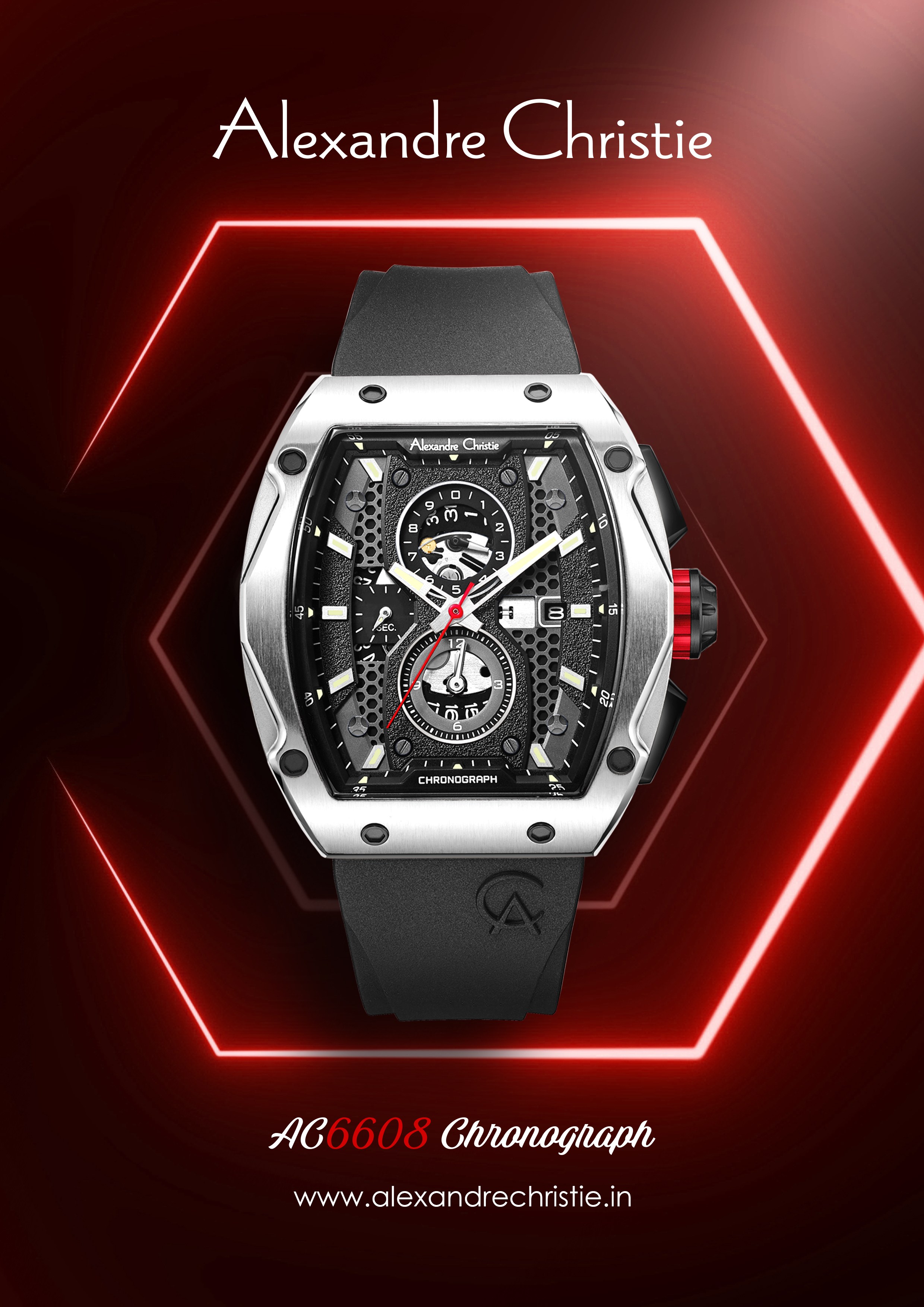 6608MCRTBBA Men's Chronograph Quartz Watch 44mm