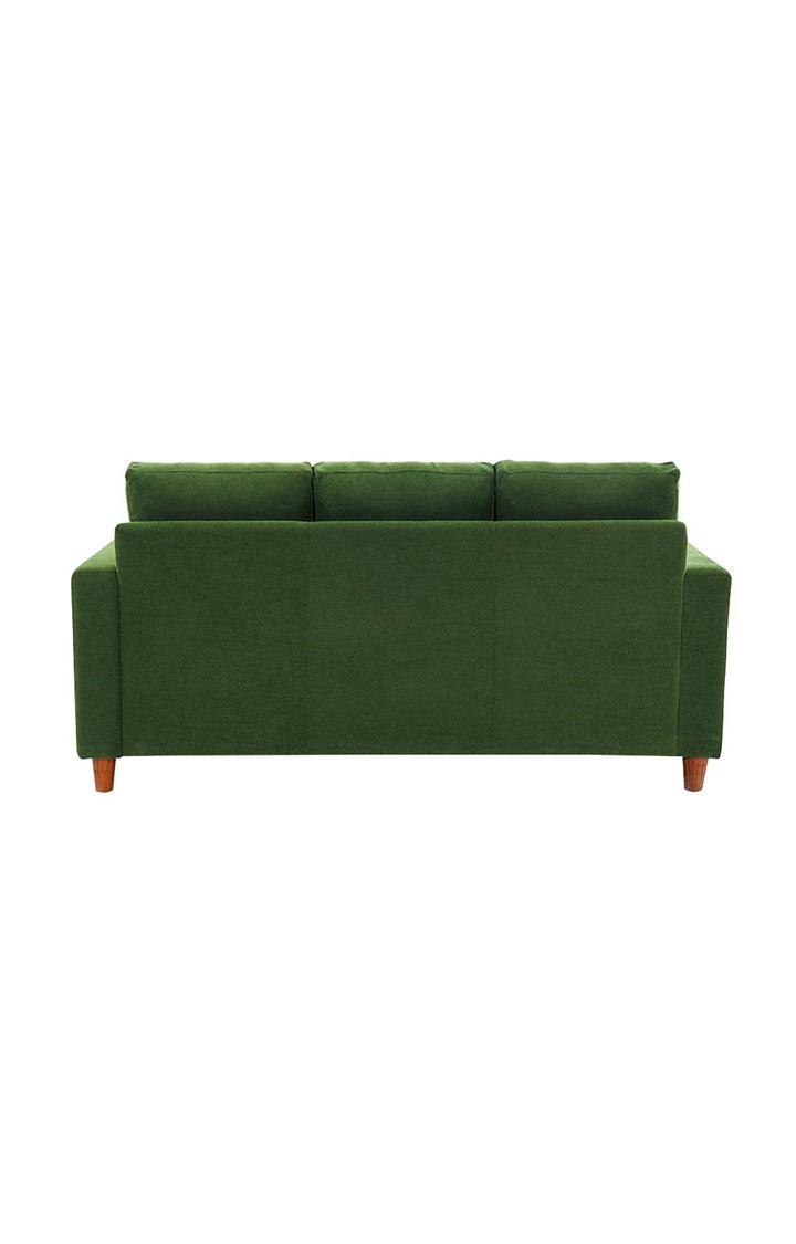 neudot Roman Sofa for Living Room |3 Persons Sofa|Premium Fabric with Cushioned Armrest | Solid Wood Frame|3 Seater in Emerald Green Color