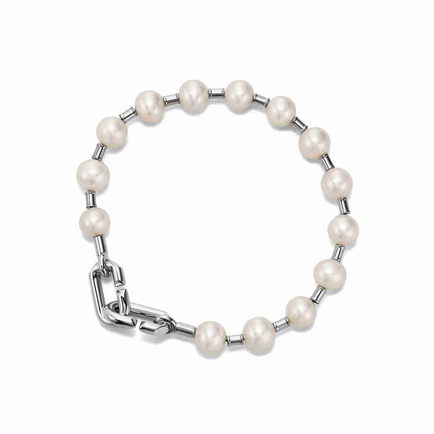 Tiffany HardWear:Freshwater Pearl Bracelet in Sterling Silver