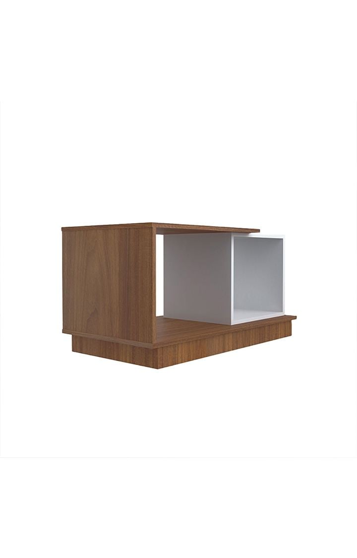 NEUDOT Teabox Engineered Wood Coffee Table | Center Table for Living Room |Tea Table, Coffee Table with Storage for Drawing Room and Office| Finish Color - Leon Teak |1 Year Warranty