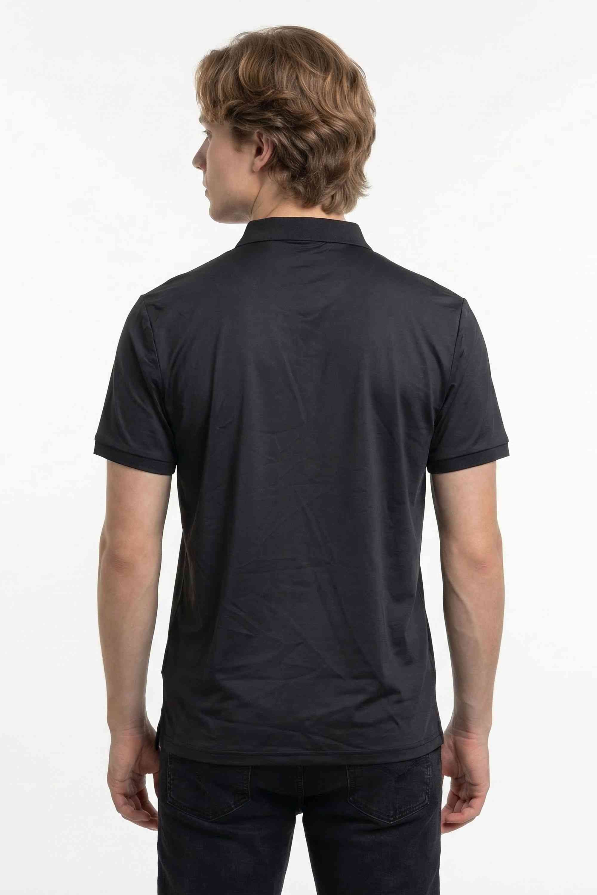 ALBION  MENS CASUAL BLACK PLAIN TSHIRT