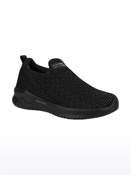 Campus Shoes | Men's Black AIM PLUS Casual Slip ons 0