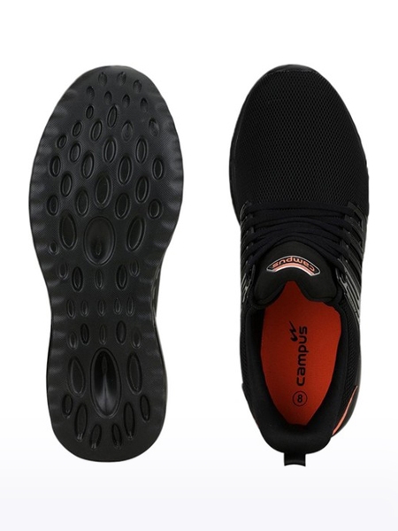 Campus Shoes | Men's Black JADE Running Shoes 2