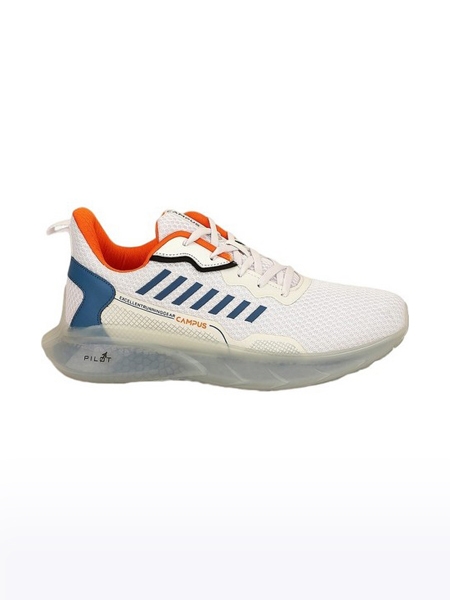 Campus Shoes | Men's White DECCAN Running Shoes 1