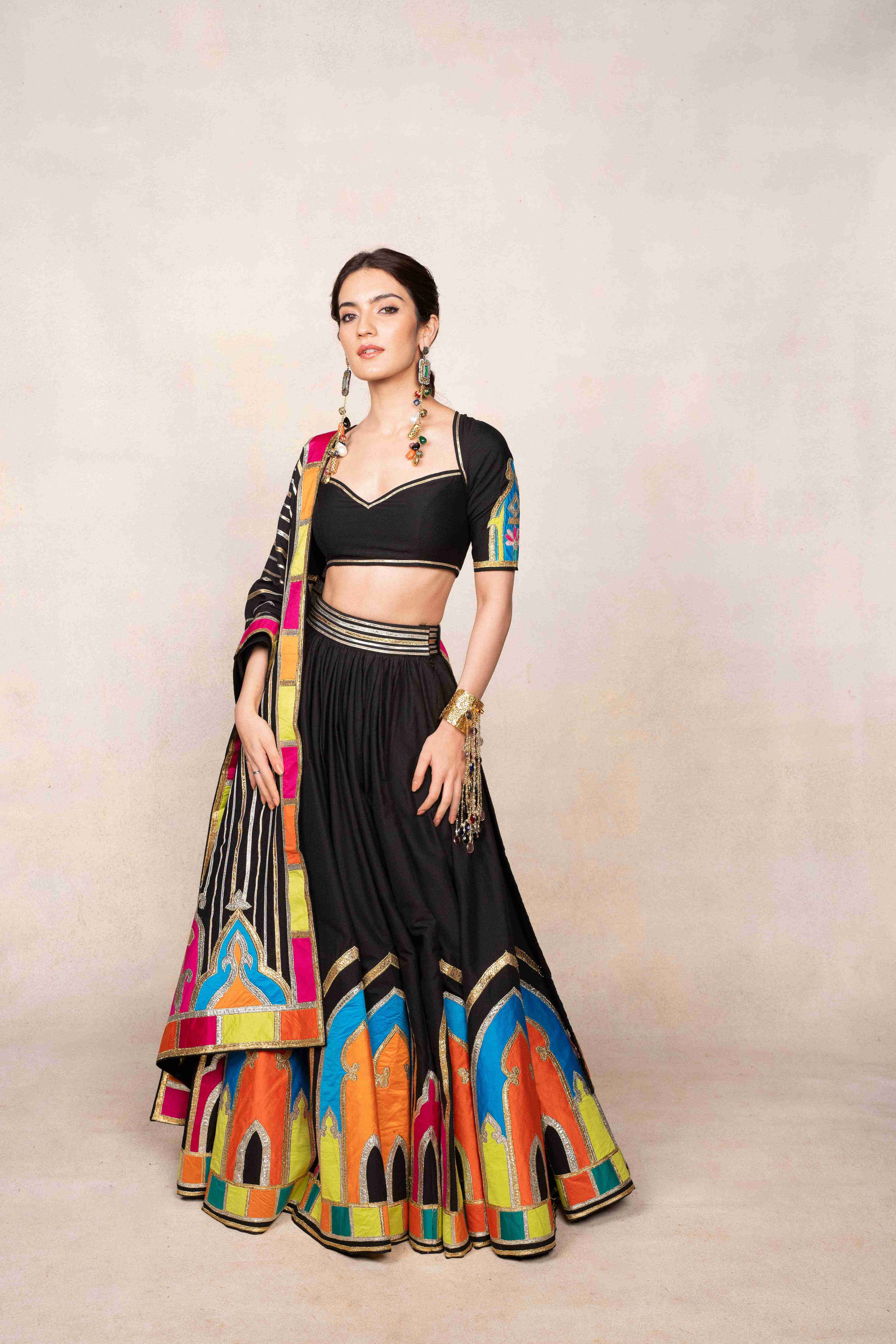 Black Gota Architecture Skirt