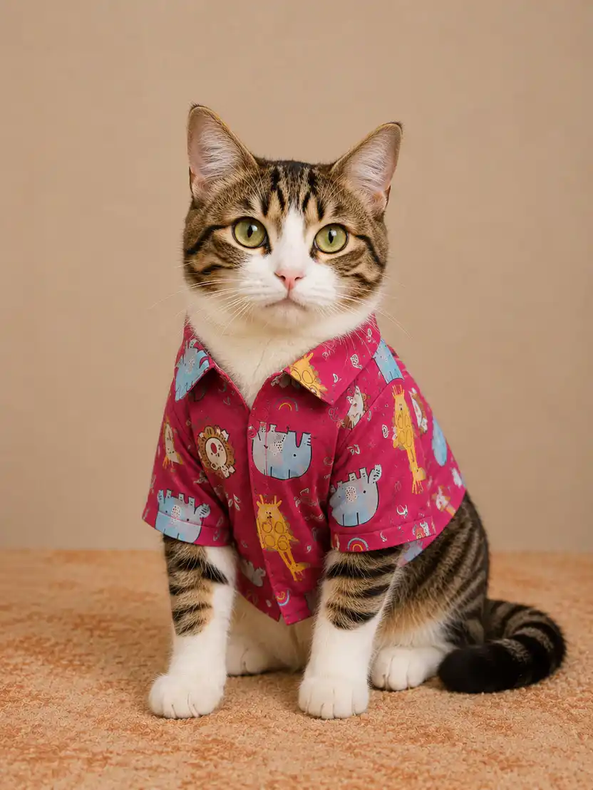 Pawsh Pet Animal Print Summer Shirt Dogs & Cats