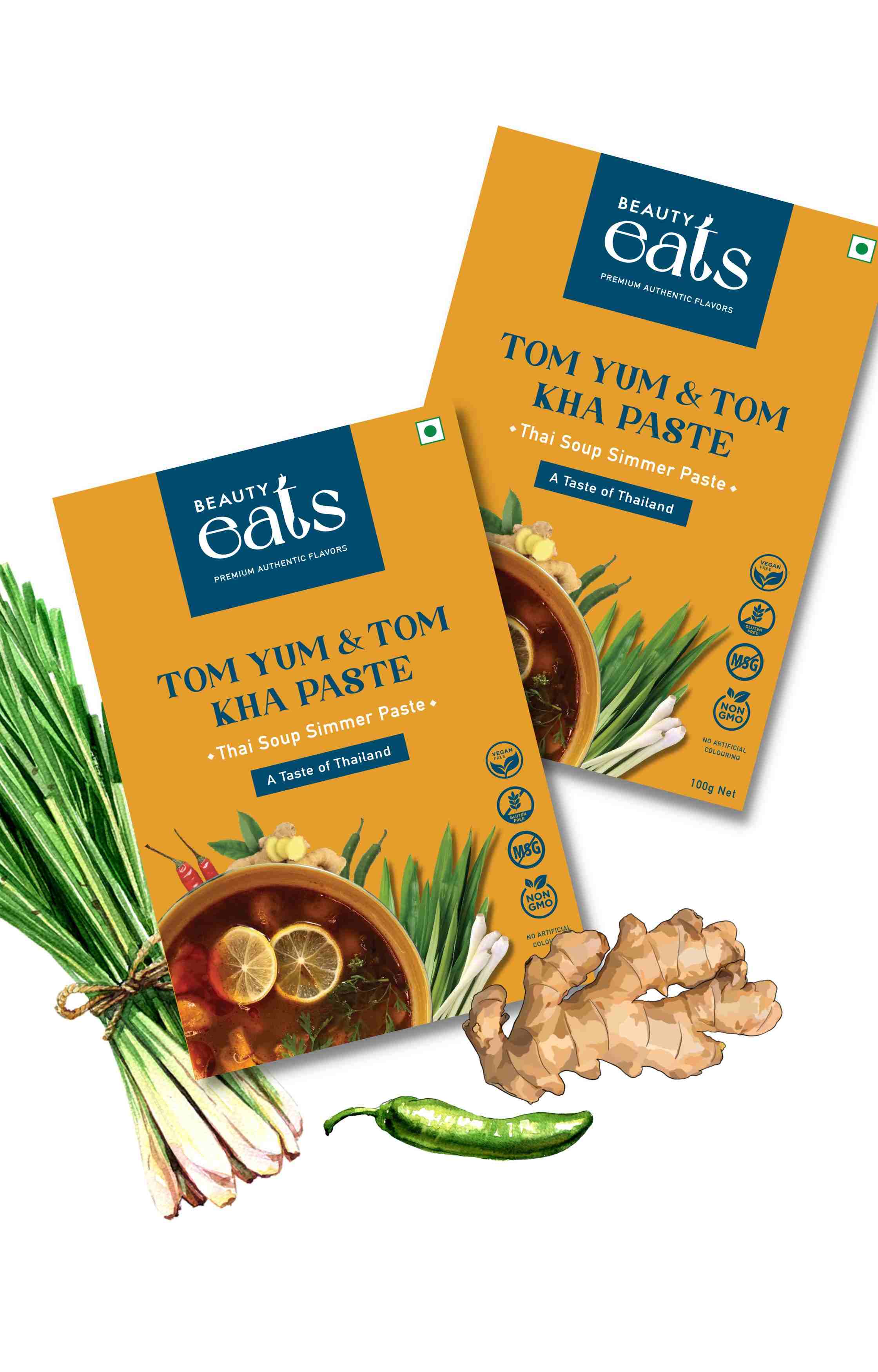 Tom Yum & Tom Kha Paste - Pack of 2