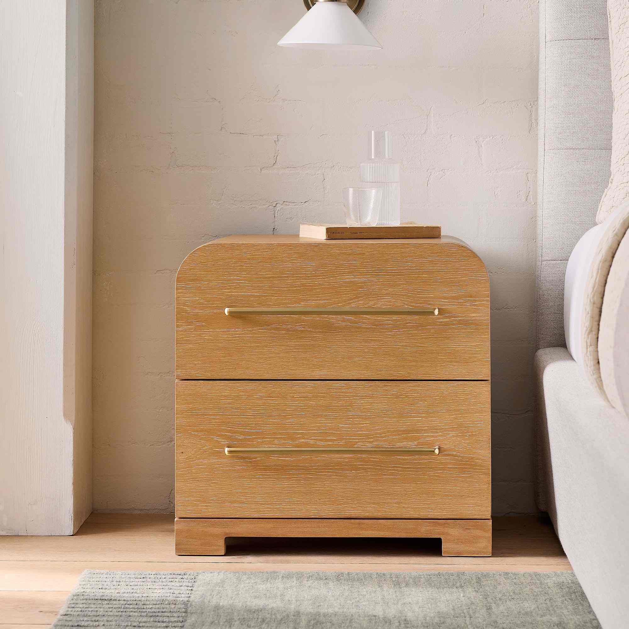 west elm | Ava Cerused Nightstand (22")