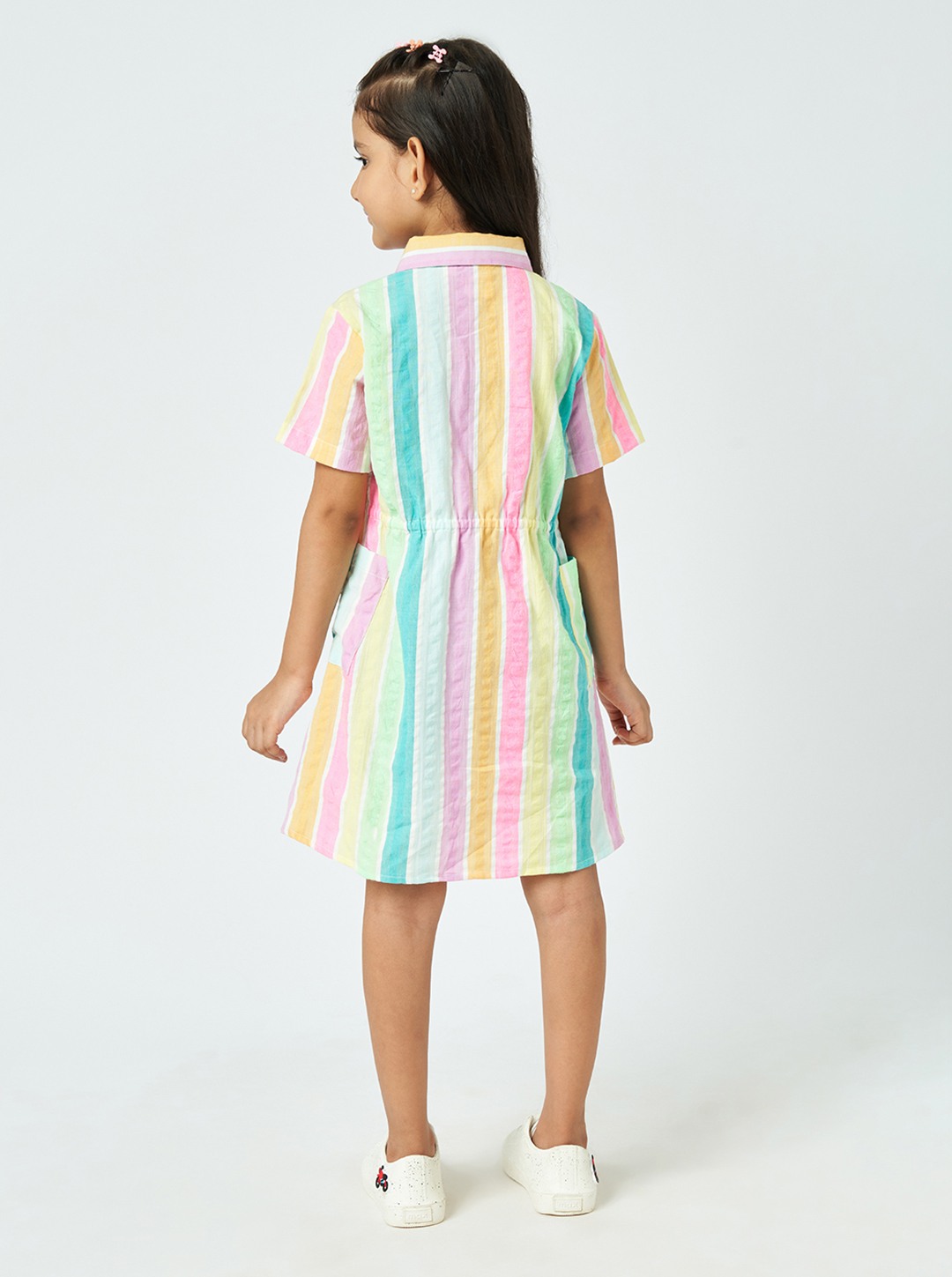 Ed-a-Mamma Girls Stripe Dress Multicolor