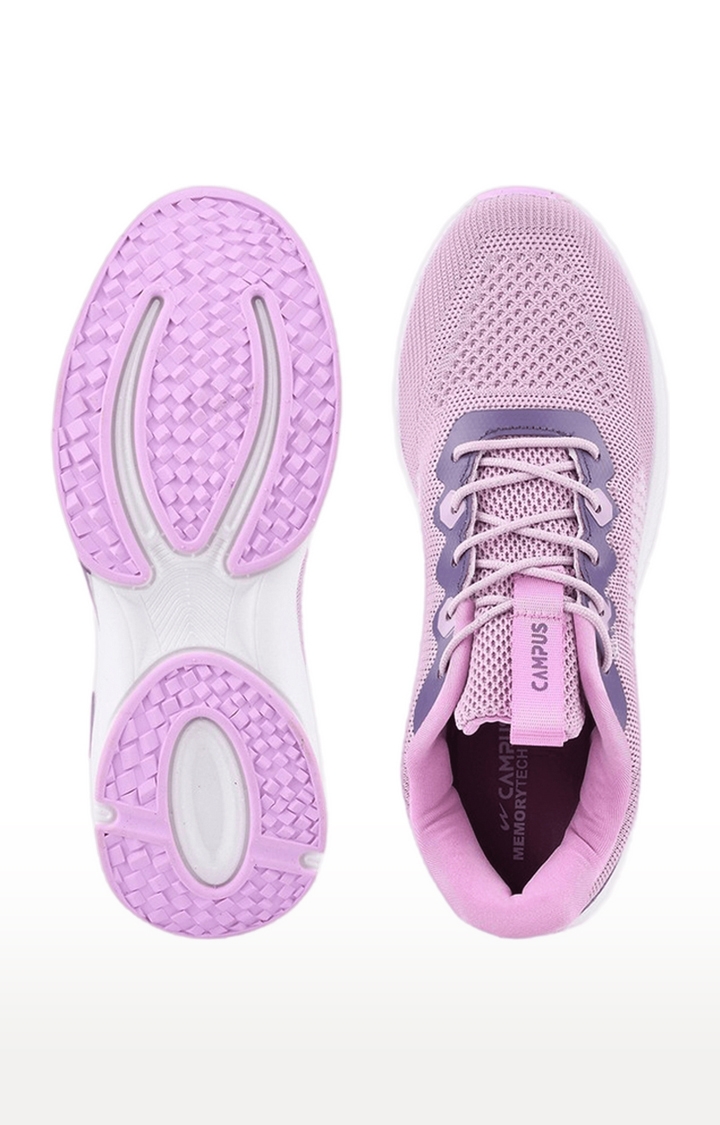 Campus Shoes | Women's Purple Purple Mesh Outdoor Sports Shoes 3