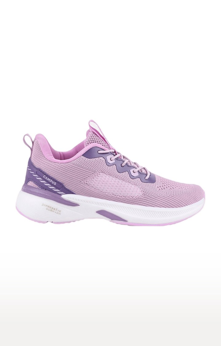 Campus Shoes | Women's Purple Purple Mesh Outdoor Sports Shoes 1