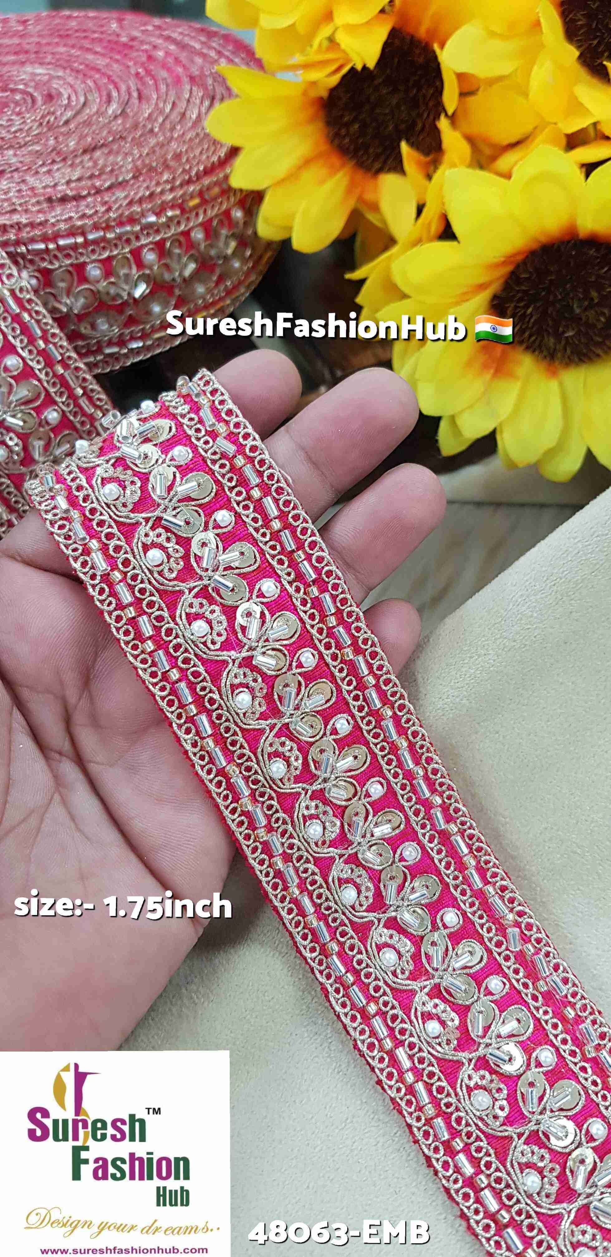 Maharani Floral Fabric Lace