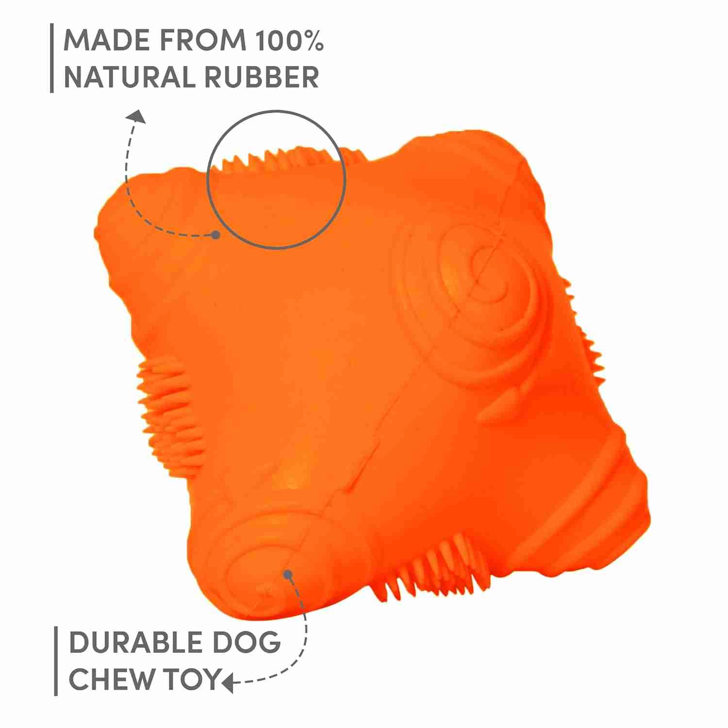 Barkbutler Just A Snitch Orange (5x4.5x4.3 cm) Toy for Dogs