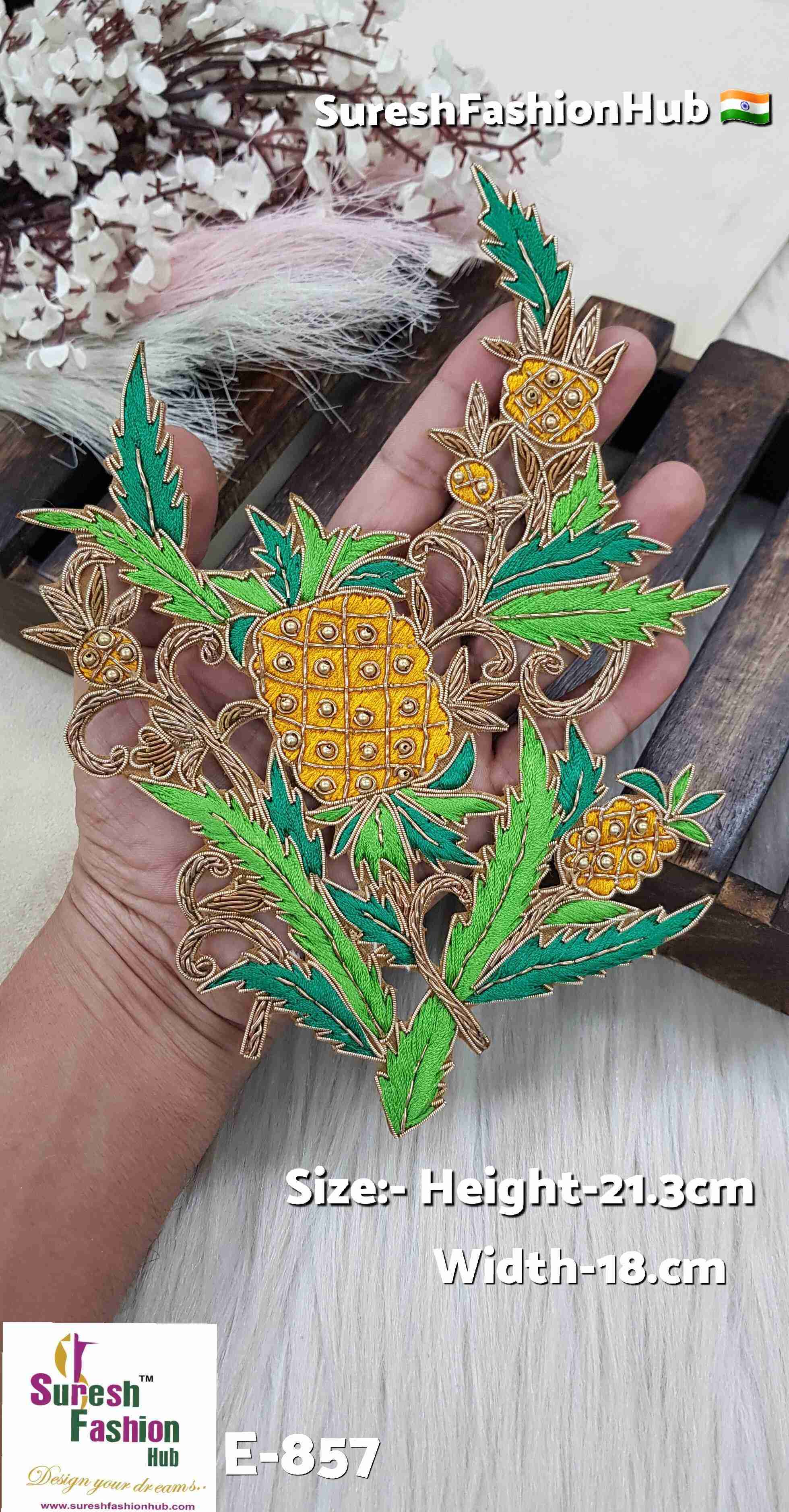 Handmade Floral Patch Design