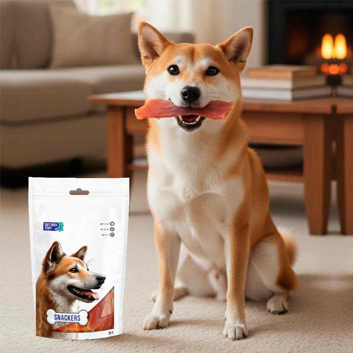 Snackers Soft Duck Jerky Dog Treats 70g